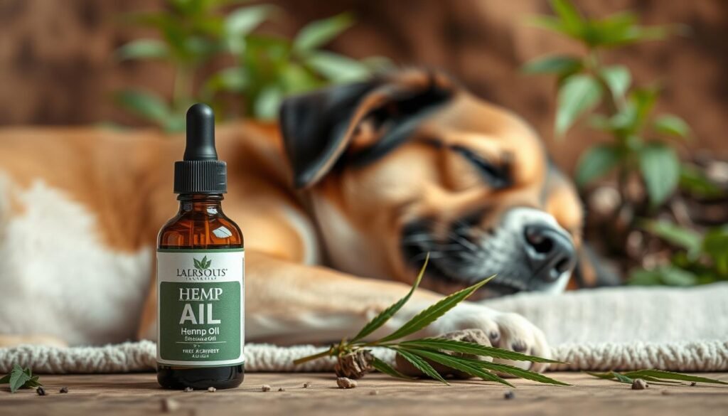 Hanföl für Hunde bei Schmerzen
